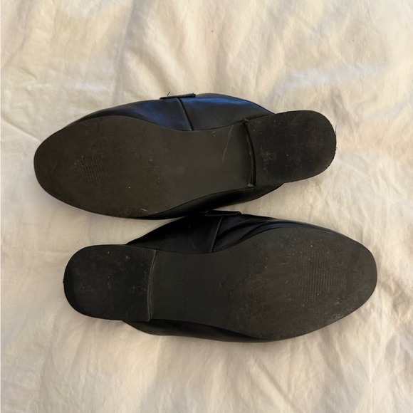 Steve Madden Black Mules with Gold Accent - Picture 5 of 5